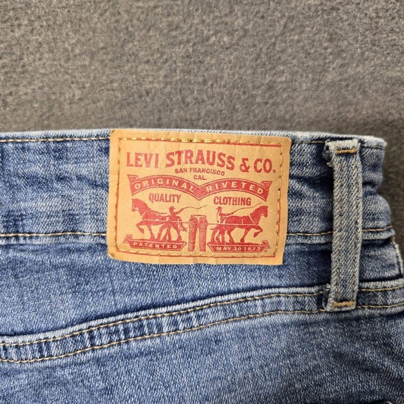 Levi's 721 High Rise Skinny Stretch Blue Levis Jeans Women's Size 25 X 24 Y2K - Picture 9 of 11